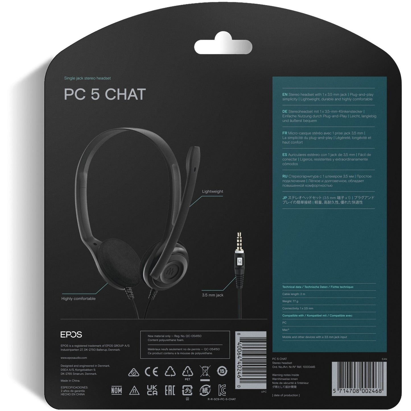 EPOS PC 5 CHAT Headset