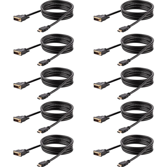 10PK 6FT HDMI TO DVI CABLE CORD