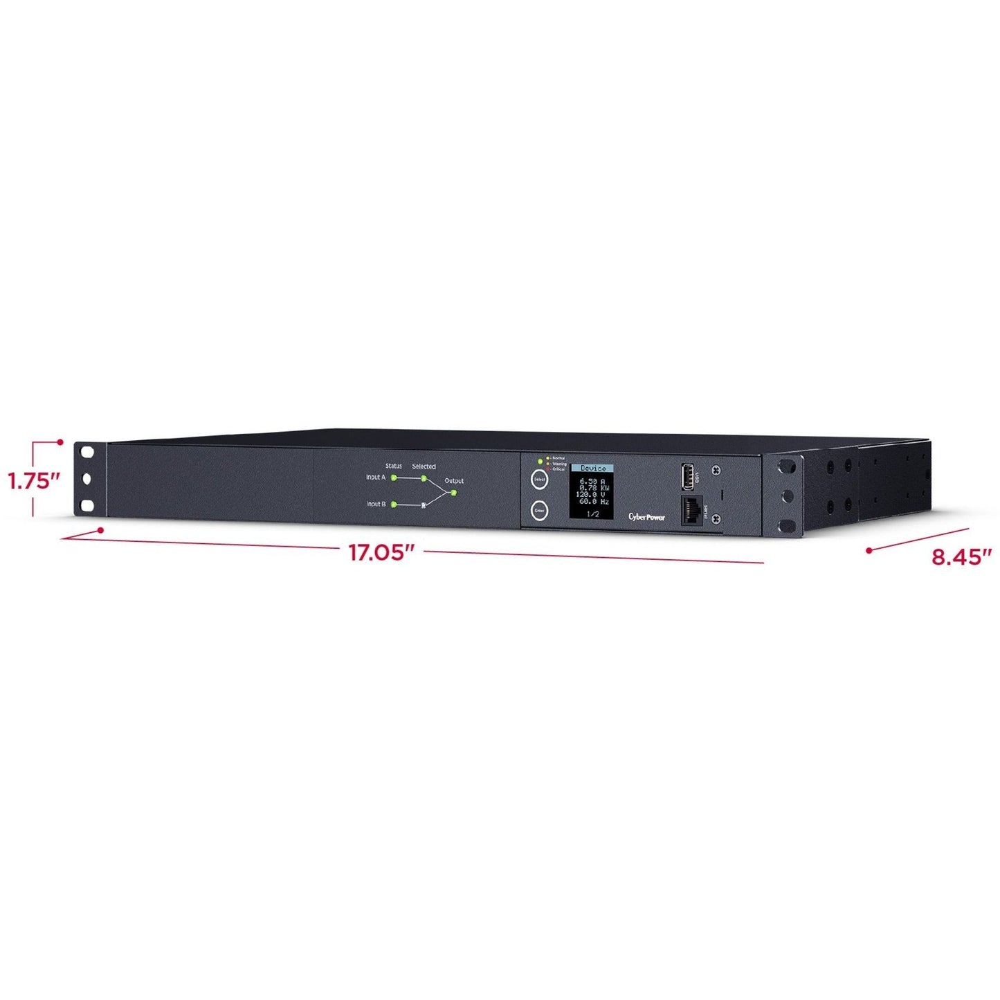 CyberPower Switched ATS PDU PDU24001 10-Outlets PDU