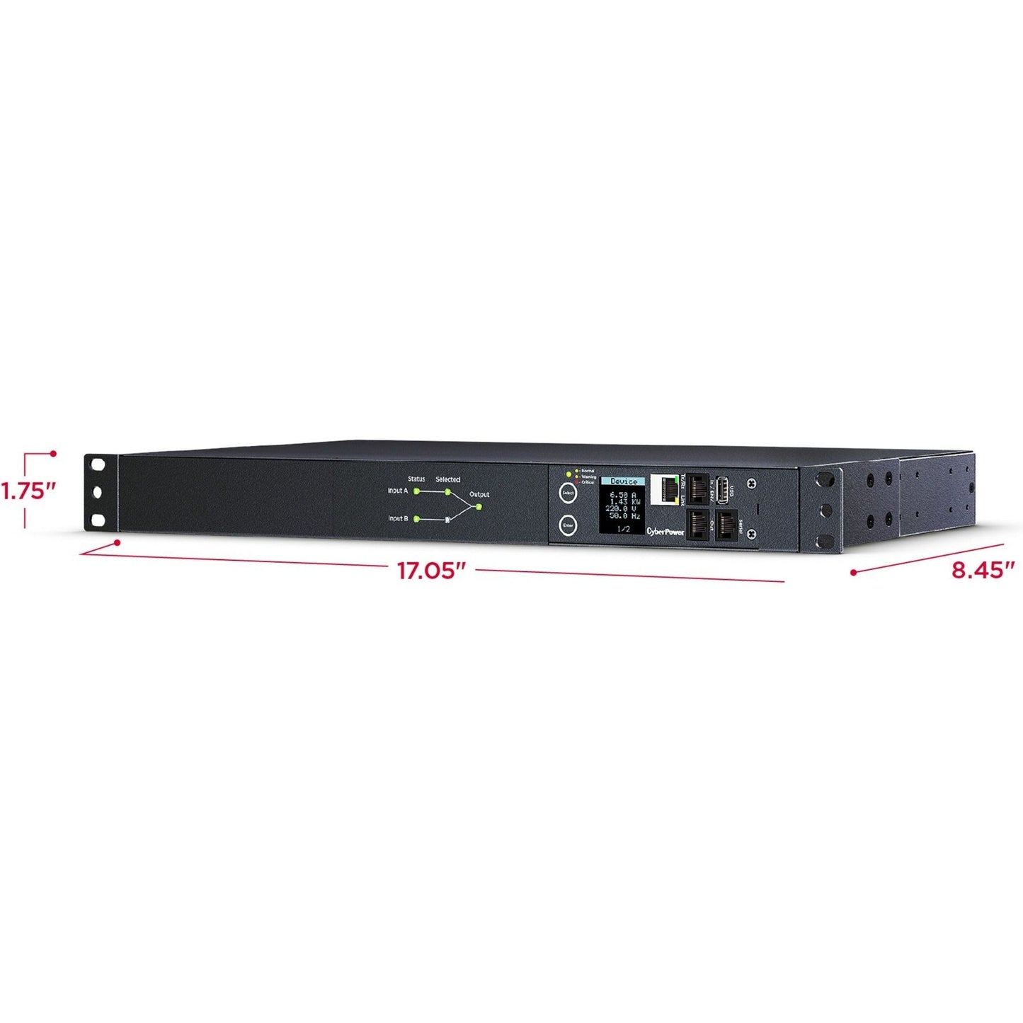 CyberPower Switched ATS PDU PDU44005 10-Outlets PDU