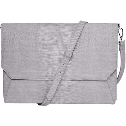 Francine Collection Lenox Carrying Case (Clutch) for 14" Notebook - Platinum