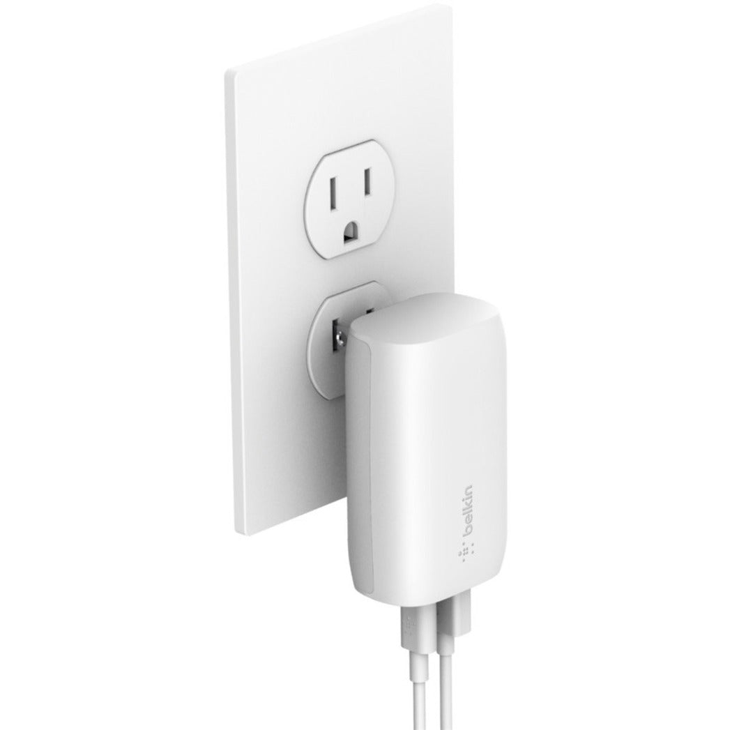 Belkin BoostCharge Dual Wall Charger with PPS (USB-C Cable with Lightning Connector included) - Power Adapter