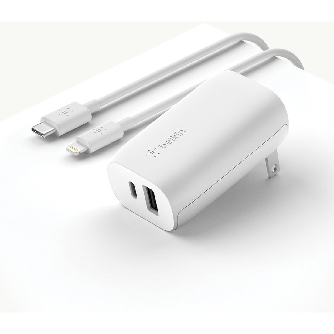 Belkin BoostCharge Dual USB-C and USB-A Power Delivery Wall Charger 32W - Power Adapter