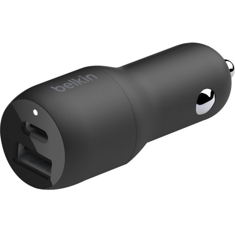 Belkin BoostCharge Dual Car Charger with PPS 37W (USB-C Cable with Lightning Connector included)