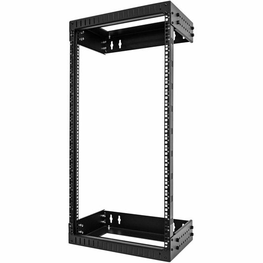 StarTech.com 2-Post 21U Heavy-Duty Wall Mount Network Rack 19" Open Frame Server Rack with Adjustable Depth Data Rack for IT Equipment~