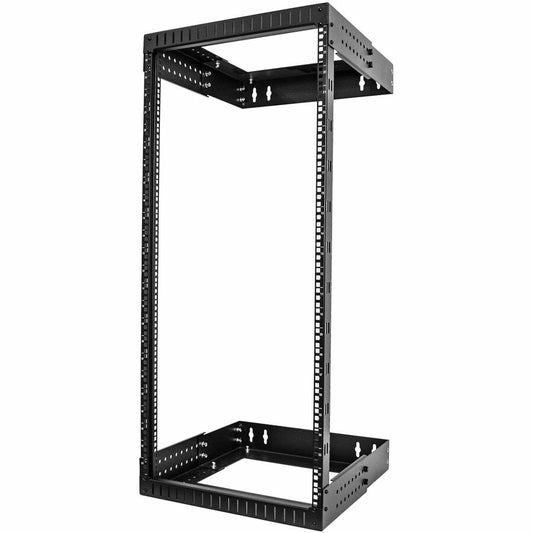 StarTech.com 2-Post 24U Heavy-Duty Wall Mount Network Rack 19" Open Frame Server Rack with Adjustable Depth Data Rack for IT Equipment~