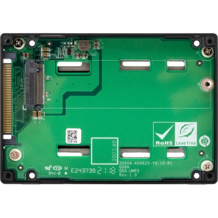 QNAP Drive Enclosure PCI Express NVMe 4.0 x4 - U.2 (SFF-8639) Host Interface Internal