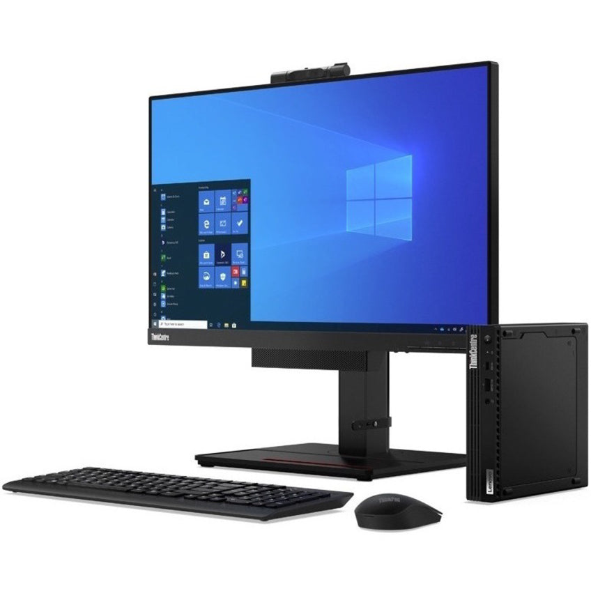 Lenovo ThinkCentre M75q Gen 2 11JN002HUS Desktop Computer - AMD Ryzen 7 PRO 5750GE Octa-core (8 Core) 3.20 GHz - 8 GB RAM DDR4 SDRAM - 256 GB NVMe M.2 PCI Express PCI Express NVMe SSD - Tiny - Black