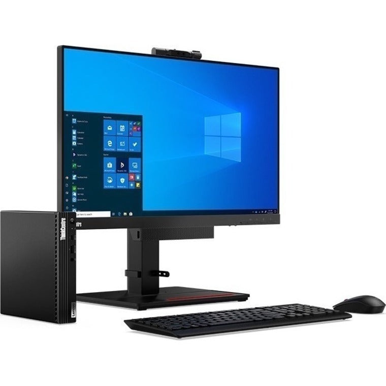 Lenovo ThinkCentre M75q Gen 2 11JN002LUS Desktop Computer - AMD Ryzen 5 PRO 5650GE Hexa-core (6 Core) 3.40 GHz - 8 GB RAM DDR4 SDRAM - 128 GB NVMe M.2 PCI Express PCI Express NVMe SSD - Tiny - Black