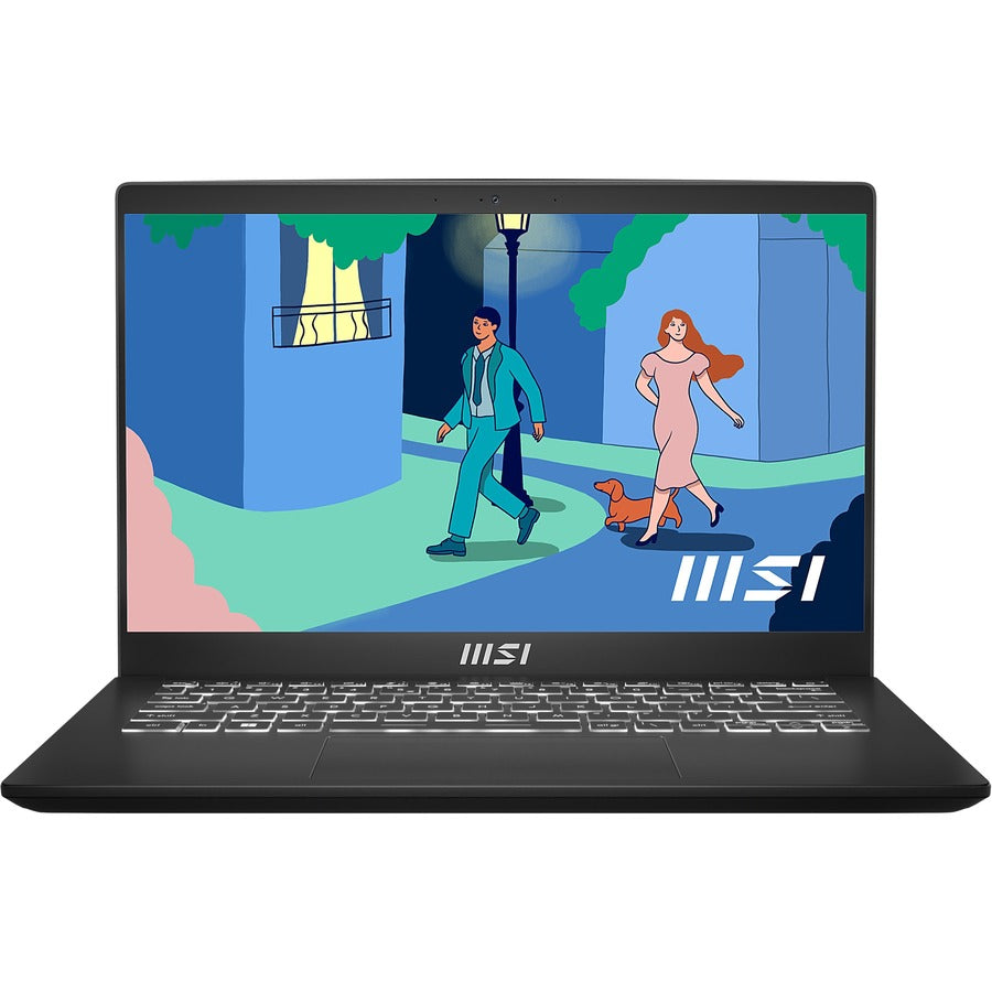 MSI Modern 14 Modern 14 C12M-032 14" Notebook - Full HD - 1920 x 1080 - Intel Core i5 12th Gen i5-1235U 1.30 GHz - 8 GB Total RAM - 512 GB SSD - Classic Black