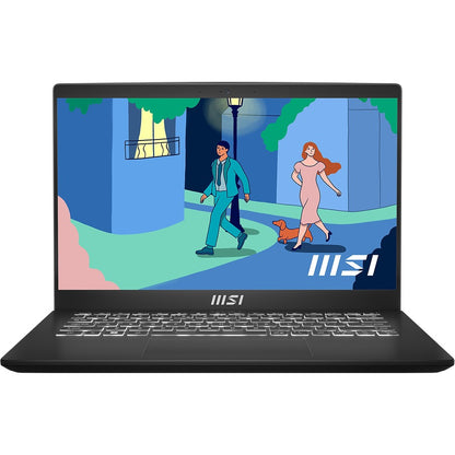 MSI Modern 14 Modern 14 C12M-032 14" Notebook - Full HD - 1920 x 1080 - Intel Core i5 12th Gen i5-1235U 1.30 GHz - 8 GB Total RAM - 512 GB SSD - Classic Black