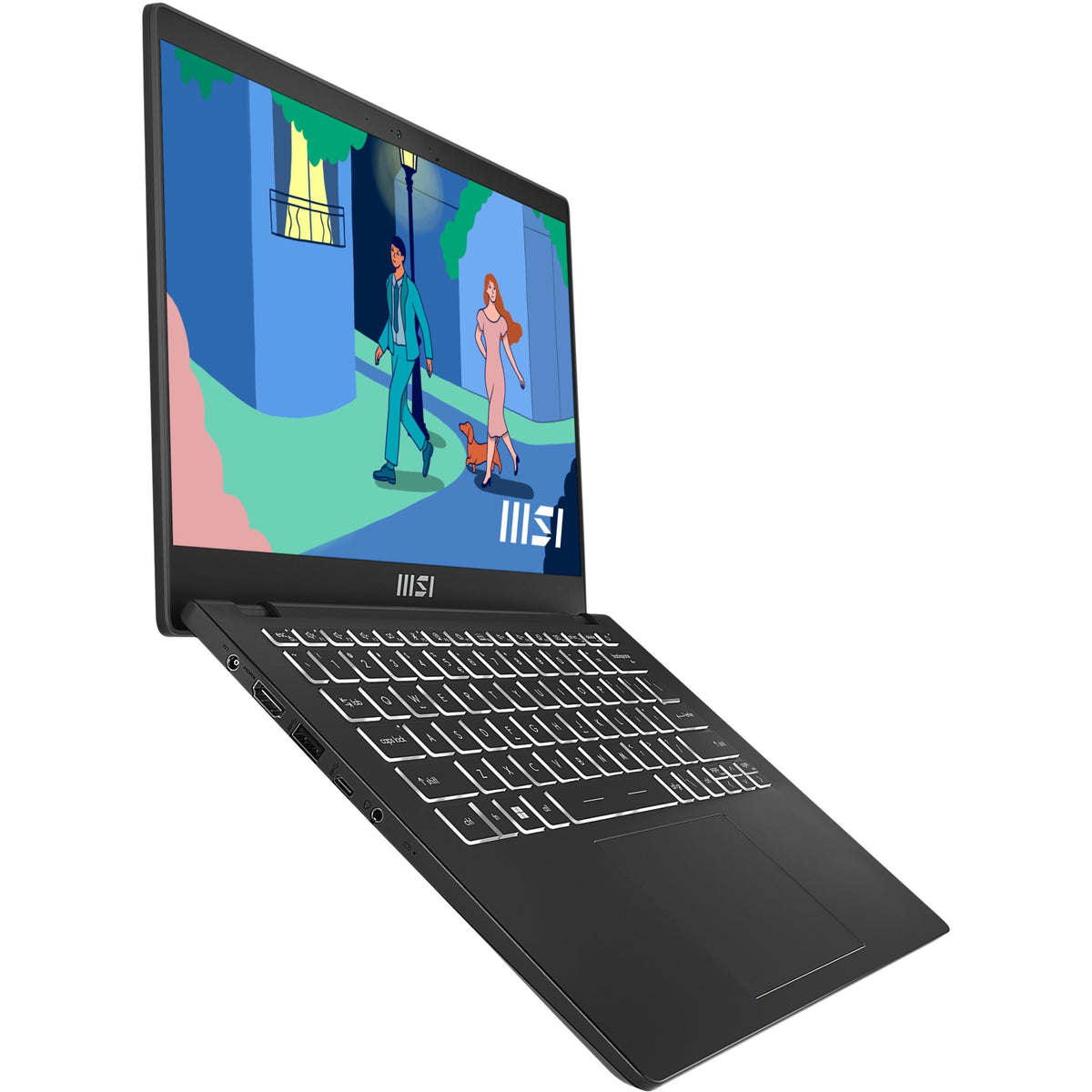 MSI Modern 14 Modern 14 C12M-032 14" Notebook - Full HD - 1920 x 1080 - Intel Core i5 12th Gen i5-1235U 1.30 GHz - 8 GB Total RAM - 512 GB SSD - Classic Black