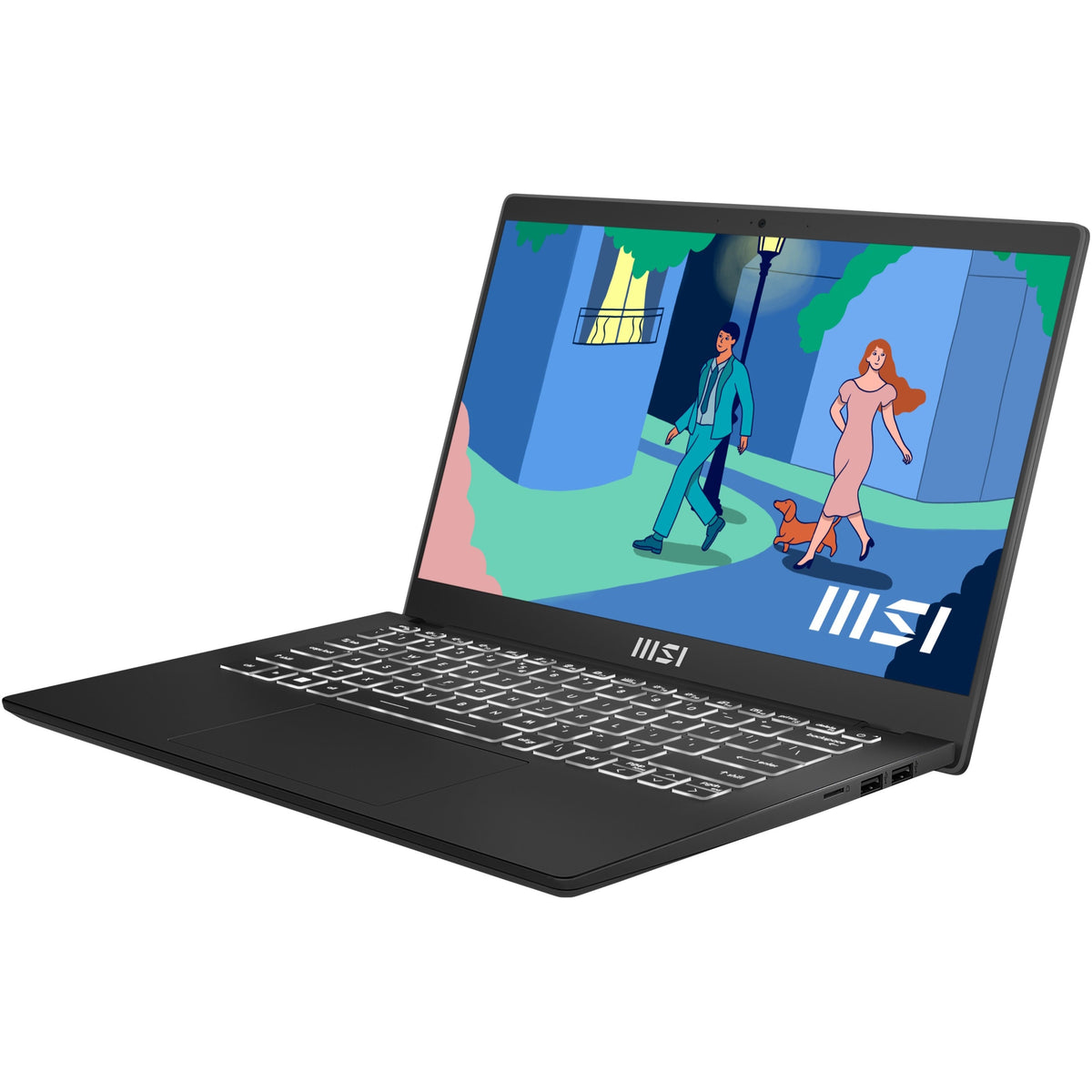 MSI Modern 14 Modern 14 C12M-032 14" Notebook - Full HD - 1920 x 1080 - Intel Core i5 12th Gen i5-1235U 1.30 GHz - 8 GB Total RAM - 512 GB SSD - Classic Black