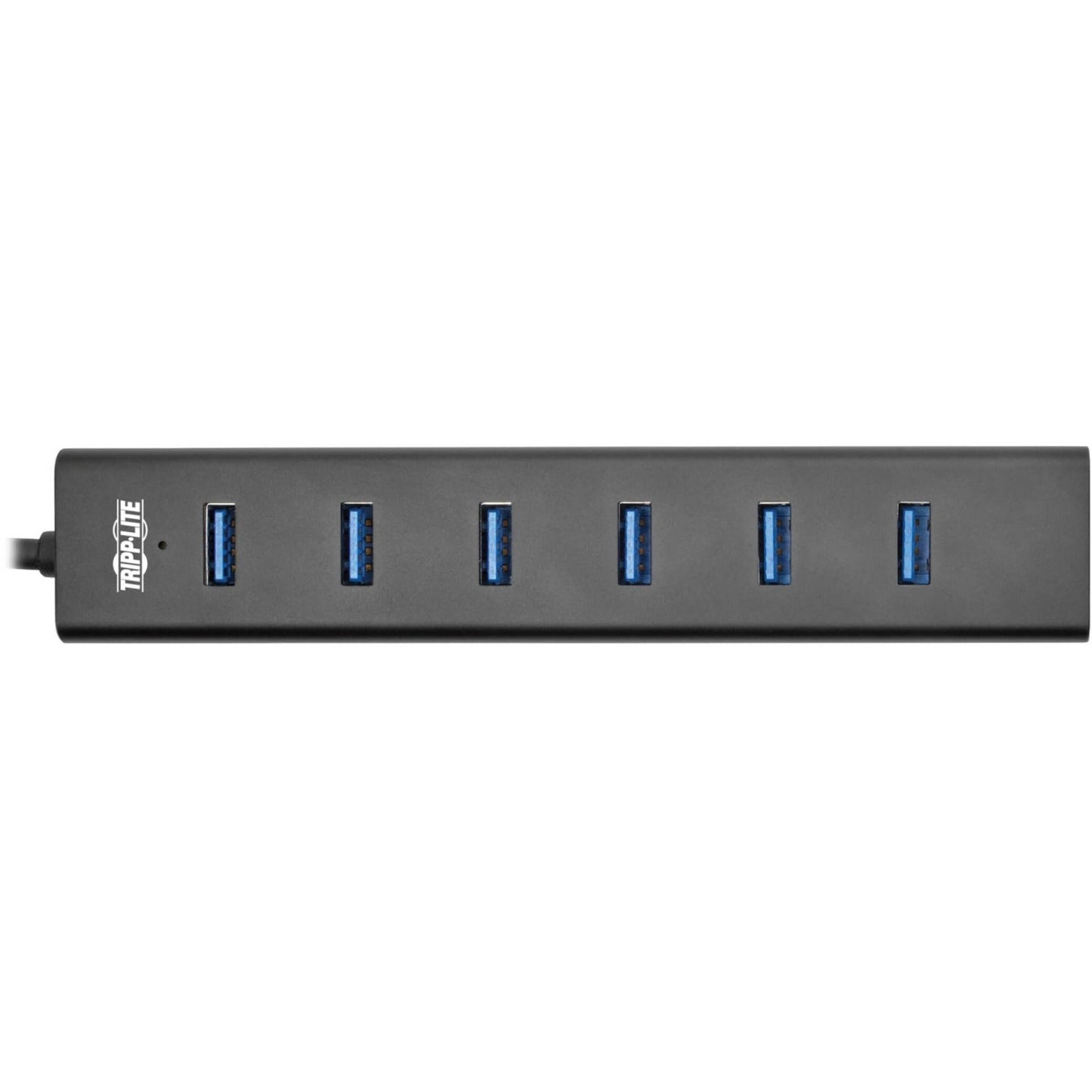 Tripp Lite 7-Port USB-A Mini Hub - USB 3.2 Gen 1 International Plug Adapters Aluminum Housing