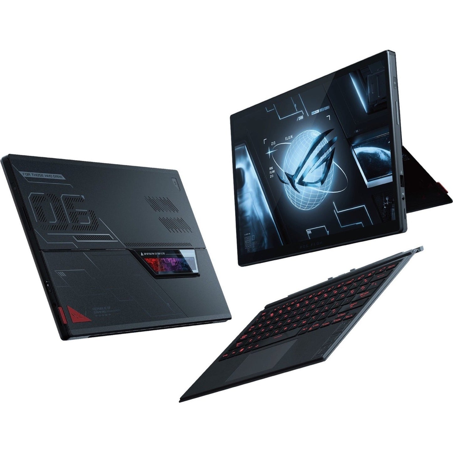 Asus ROG Flow Z13 GZ301 GZ301ZC-PS73 13.4" Touchscreen Detachable 2 in 1 Gaming Notebook - WUXGA - 1920 x 1200 - Intel Core i7 12th Gen i7-12700H Tetradeca-core (14 Core) 2.30 GHz - 16 GB Total RAM - 16 GB On-board Memory - 512 GB SSD - Black