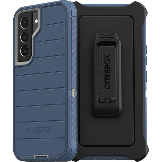 OtterBox Defender Series Pro Rugged Carrying Case (Holster) Samsung Galaxy S22 Smartphone - Fort Blue
