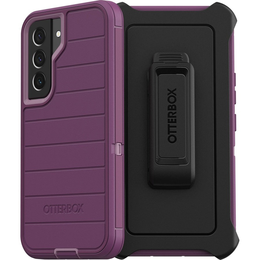 OtterBox Defender Series Pro Rugged Carrying Case (Holster) Samsung Galaxy S22 Smartphone - Happy Purple (Purple)