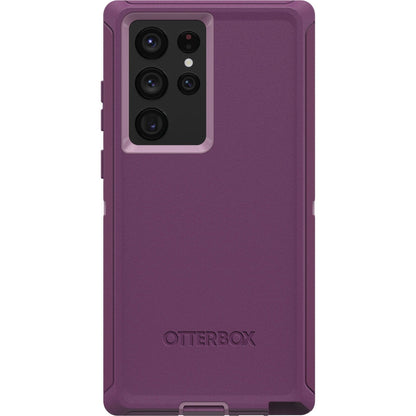 OtterBox Defender Rugged Carrying Case (Holster) Samsung Galaxy S22 Smartphone - Happy Purple