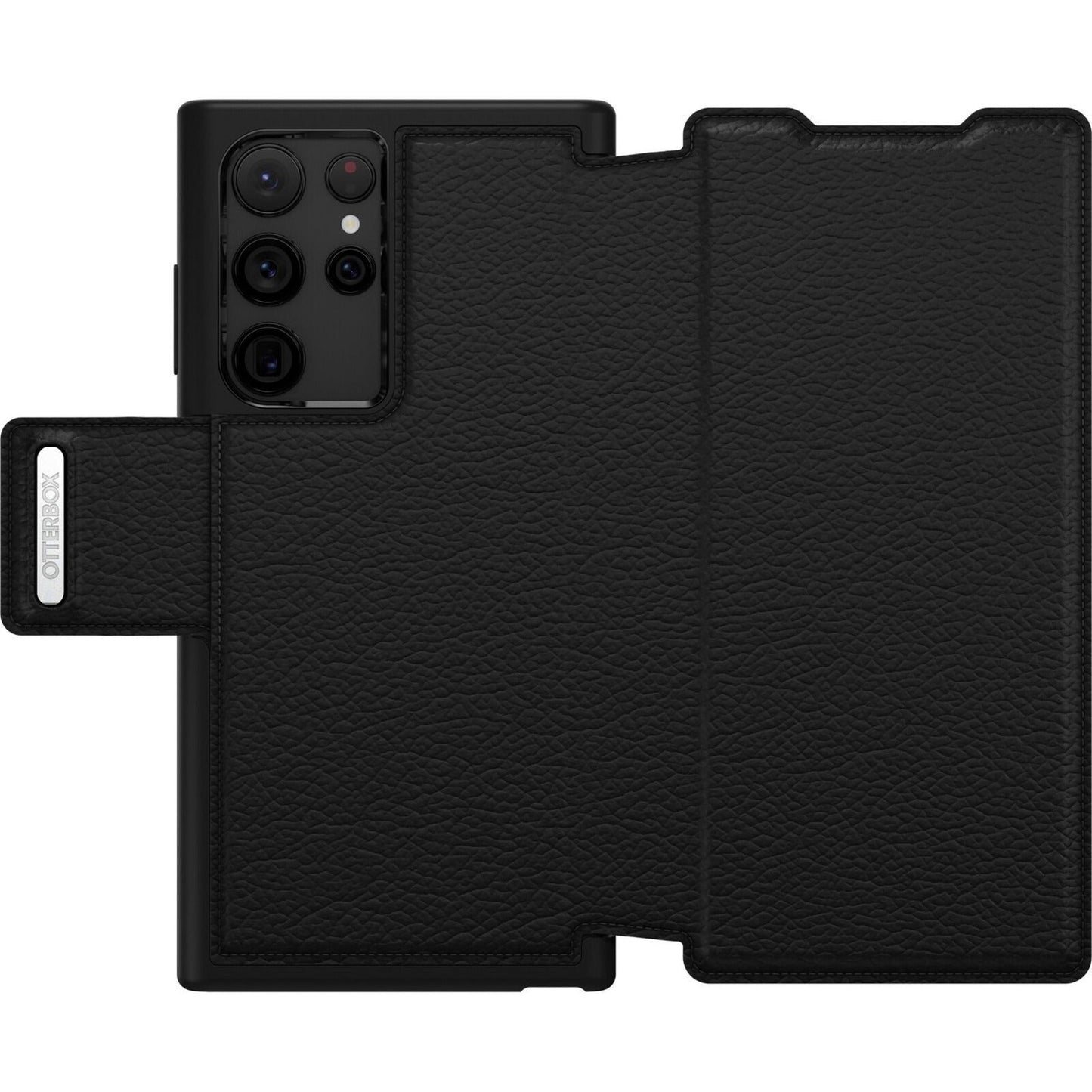 OtterBox Strada Carrying Case (Wallet) Samsung Galaxy S22 Ultra Smartphone Cash Card - Shadow Black