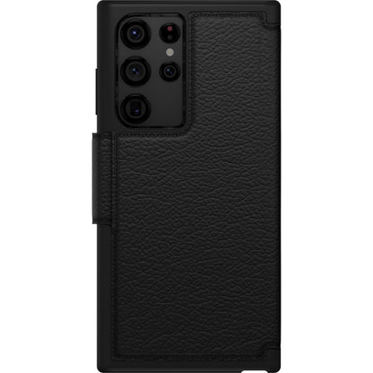 OtterBox Strada Carrying Case (Wallet) Samsung Galaxy S22 Ultra Smartphone Cash Card - Shadow Black