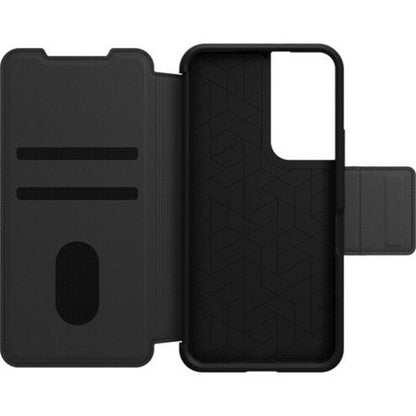 OtterBox Strada Carrying Case (Wallet) Samsung Galaxy S22 Cash Card Smartphone - Shadow Black