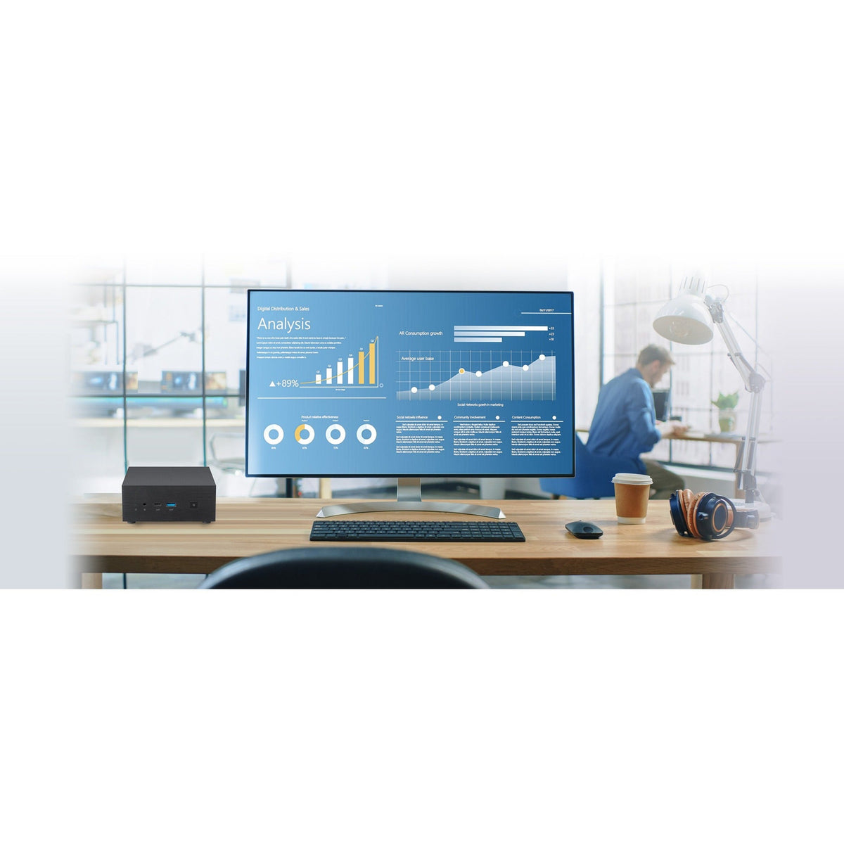 Asus PN63-S1-BB5H000XFD Barebone System - Mini PC - Intel Core i5 11th Gen i5-11300H 3.10 GHz
