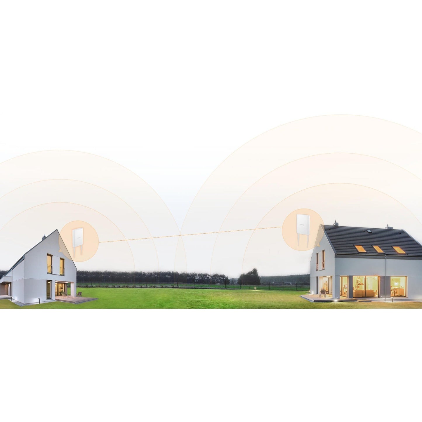 ZYXEL NWA55AXE Dual Band IEEE 802.11 a/b/g/n/ac/ax 1.73 Gbit/s Wireless Access Point - Outdoor