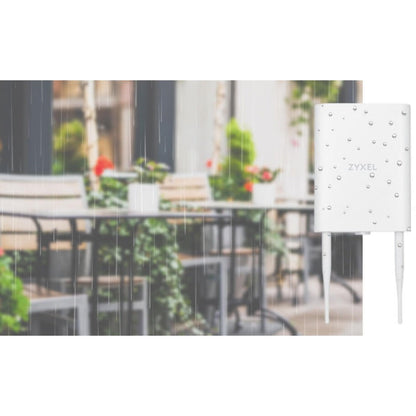 ZYXEL NWA55AXE Dual Band IEEE 802.11 a/b/g/n/ac/ax 1.73 Gbit/s Wireless Access Point - Outdoor