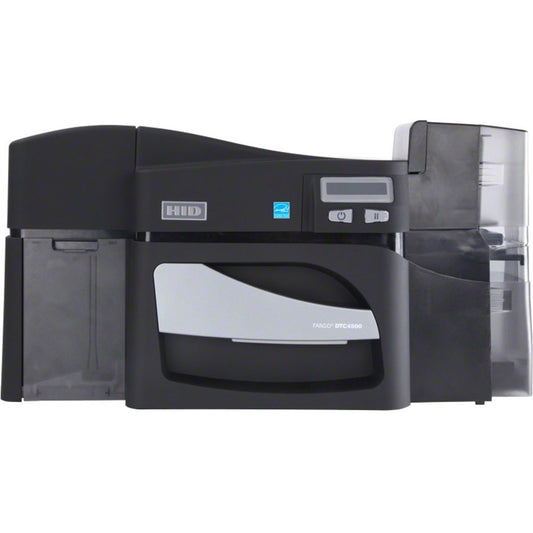 Fargo DTC4500E Single Sided Desktop Dye Sublimation/Thermal Transfer Printer - Monochrome - Card Print - Ethernet - USB