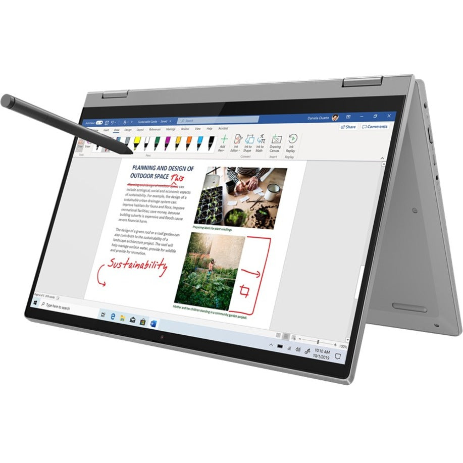 Lenovo IdeaPad Flex 5 14ALC05 82HU0084US 14" Touchscreen Convertible 2 in 1 Notebook - Full HD - 1920 x 1080 - AMD Ryzen 3 5300U Quad-core (4 Core) 2.60 GHz - 4 GB Total RAM - 128 GB SSD - Platinum Gray