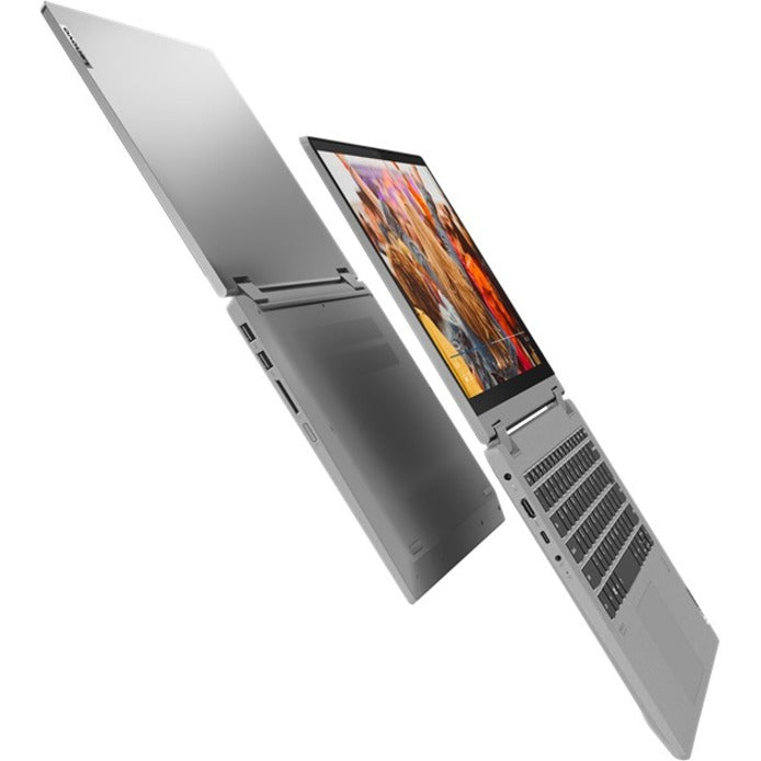 Lenovo IdeaPad Flex 5 14ALC05 82HU0084US 14" Touchscreen Convertible 2 in 1 Notebook - Full HD - 1920 x 1080 - AMD Ryzen 3 5300U Quad-core (4 Core) 2.60 GHz - 4 GB Total RAM - 128 GB SSD - Platinum Gray