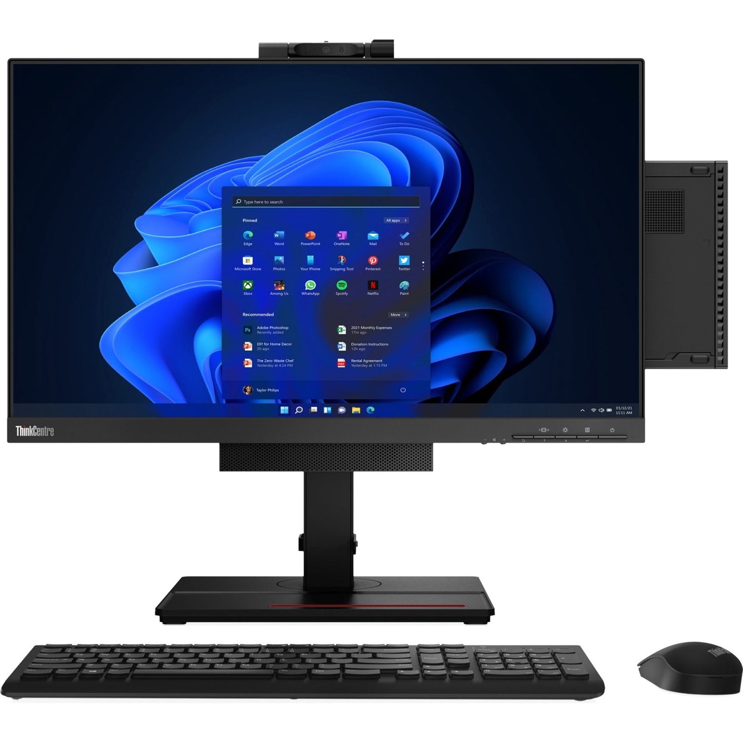 Lenovo ThinkCentre M90q Gen 3 11U50023US Desktop Computer - Intel Core i7 12th Gen i7-12700T 1.40 GHz - 16 GB RAM - 1 TB M.2 PCI Express NVMe 4.0 SSD