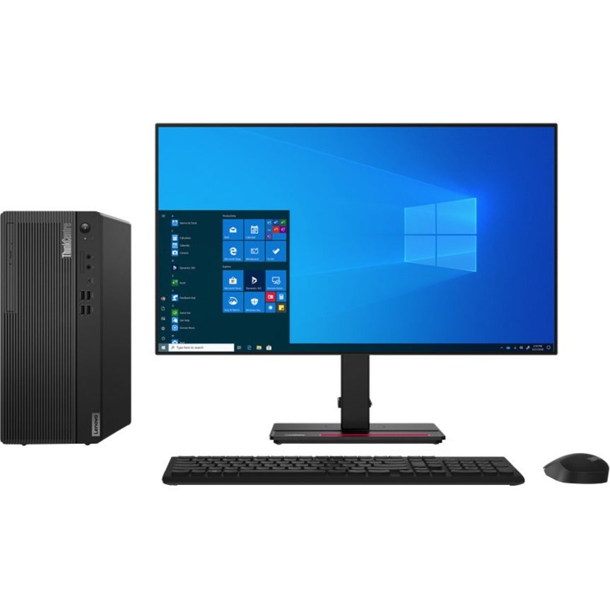 Lenovo ThinkCentre M80t Gen 3 11TE0009US Desktop Computer - Intel Core i9 12th Gen i9-12900 Hexadeca-core (16 Core) 2.40 GHz - 16 GB RAM DDR5 SDRAM - 256 GB M.2 PCI Express NVMe 4.0 SSD - Tower - Raven Black