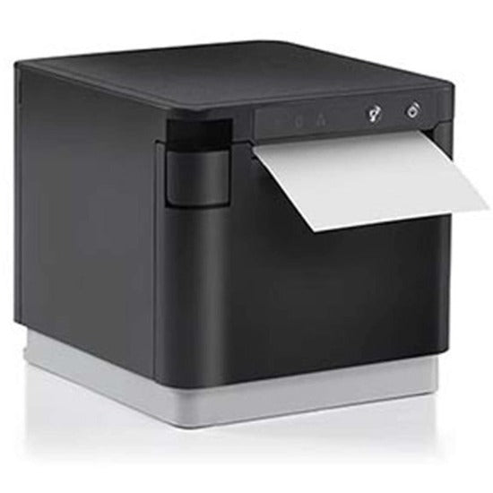 Star Micronics mC-Print3 Thermal WLAN Ethernet (LAN) USB Lightning CloudPRNT - 3" Receipt Printer - 250mm/sec - Monochrome - Auto Cutter - Black Color - External Power Supply Included