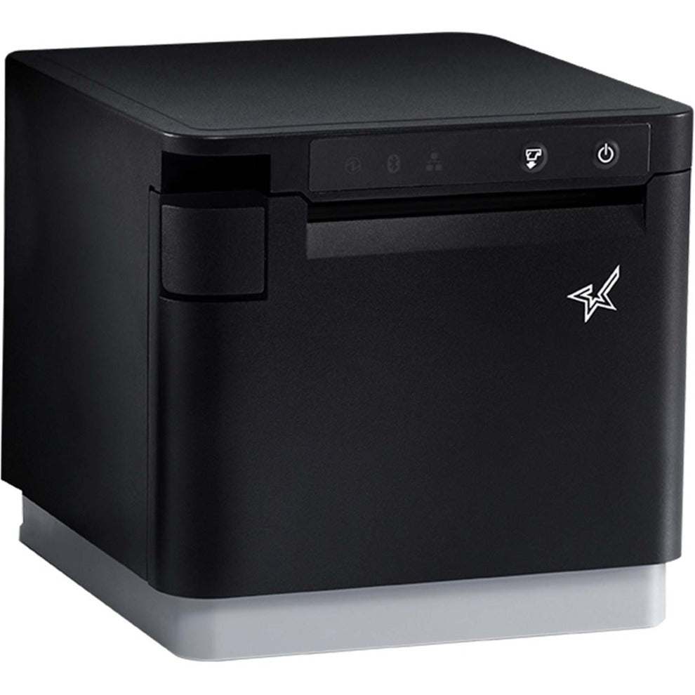 Star Micronics mC-Print3 Thermal WLAN Ethernet (LAN) USB Lightning CloudPRNT - 3" Receipt Printer - 250mm/sec - Monochrome - Auto Cutter - Black Color - External Power Supply Included