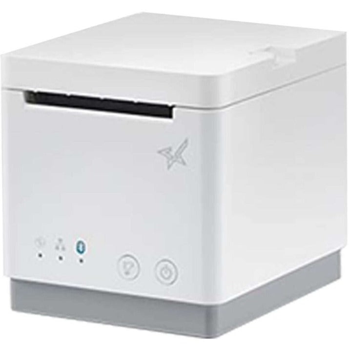 Star Micronics Star Micronices mC-Print3 Thermal WLAN Ethernet (LAN) USB Lightning CloudPRNT - 3" Receipt Printer - 250mm/sec - Monochrome - Auto Cutter - White Color - External Power Supply Included