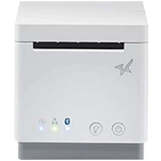 Star Micronics mC-Print21WBi WLAN Ethernet (LAN) USB CloudPRNT SteadyLAN Lightning Bluetooth (MFi) Peripheral Hub - 2" Thermal Receipt Printer - 100 mm/sec - Monochrome - Auto Cutter - White Color - External Power Supply Included