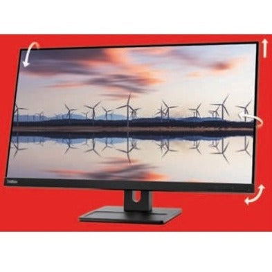 Lenovo ThinkVision E28u-20 28" 4K UHD LCD Monitor - 16:9 - Raven Black