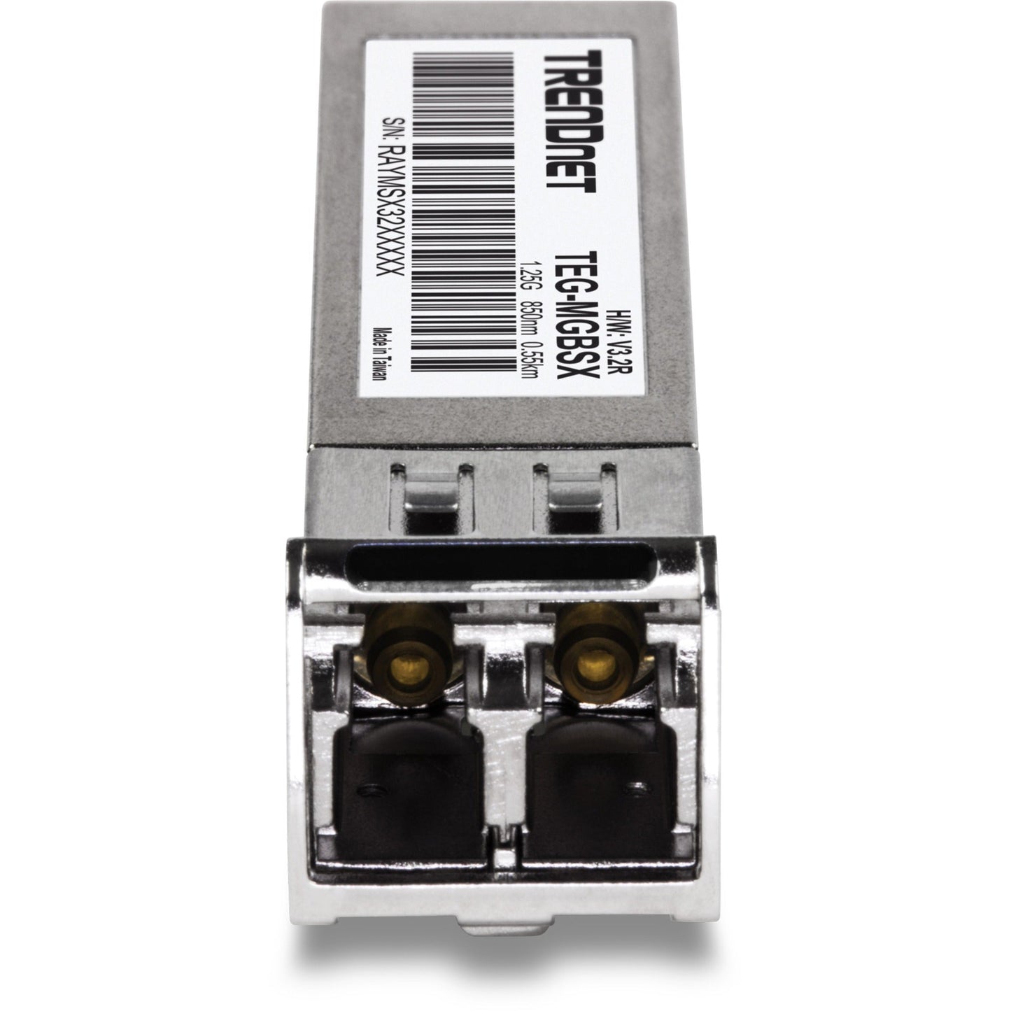 TRENDnet SFP Multi-Mode LC Module Up To 550m (1800 Ft) Mini-GBIC Hot Pluggable IEEE 802.3z Gigabit Ethernet Supports Up To 1.25 Gbps Lifetime Protection Silver TEG-MGBSX