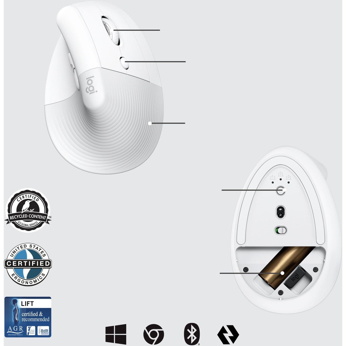 Logitech Lift Ergo Mouse