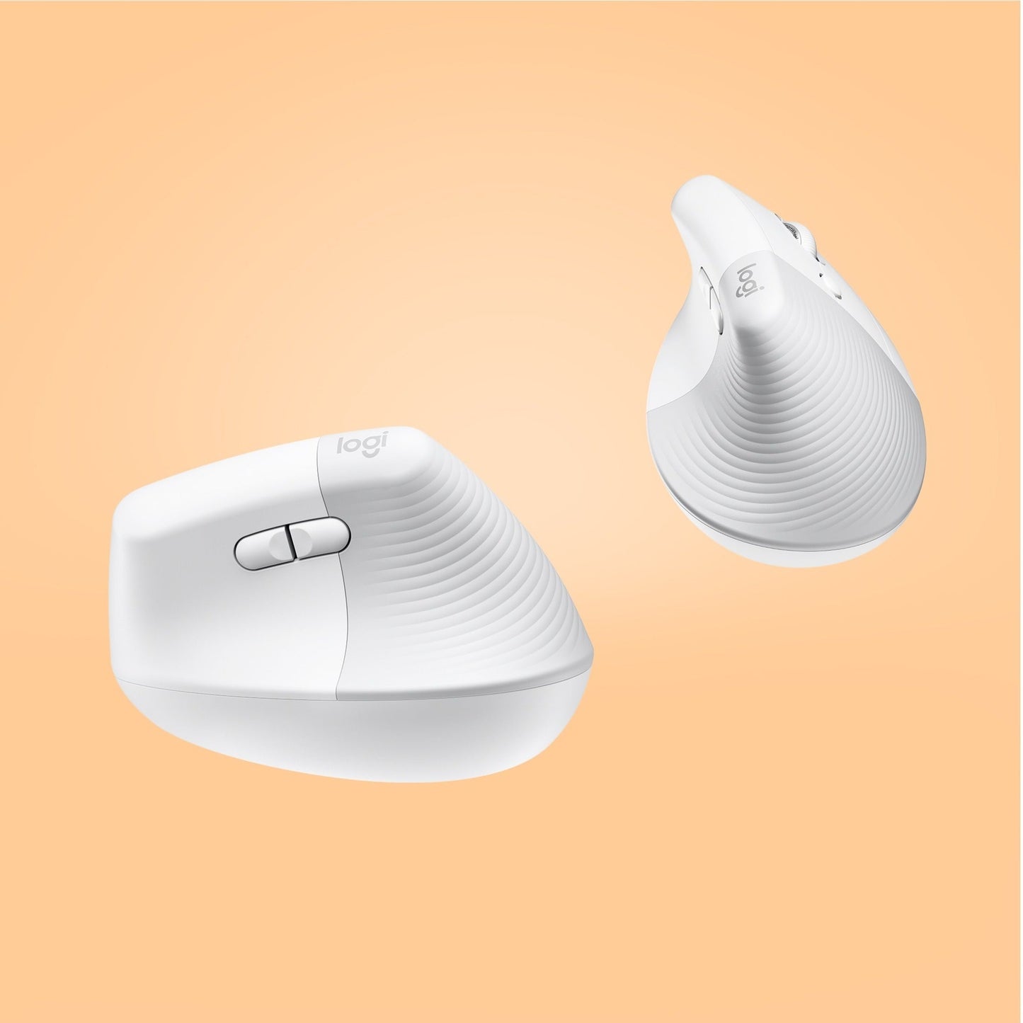 Logitech Lift Vertical Ergonomic Mouse (Off-white)