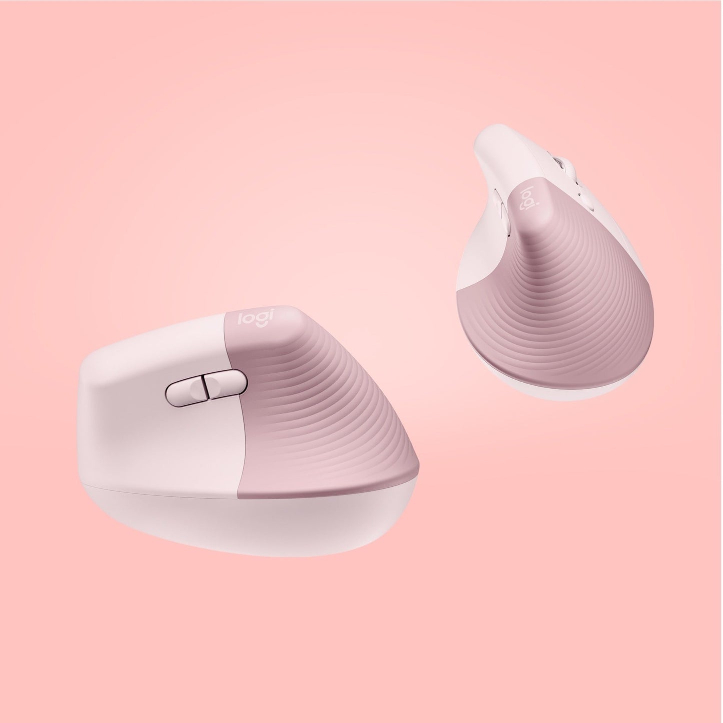 Logitech Lift Vertical Ergonomic Mouse (Rose)