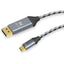 4XEM 8K/4K 2M USB-C to DisplayPort Braided Cable