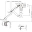 Amer HYDRA1A Mounting Arm for Monitor Curved Screen Display Display Screen - Textured White Space Gray