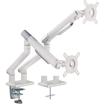 Amer Mounts HYDRA2A Desk Mount for Display Screen Curved Screen Display Monitor - Space Gray Textured White