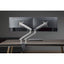Amer Mounts HYDRA2A Desk Mount for Display Screen Curved Screen Display Monitor - Space Gray Textured White
