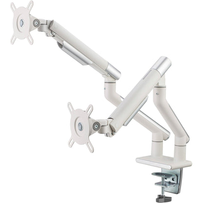 Amer Mounts HYDRA2A Desk Mount for Display Screen Curved Screen Display Monitor - Space Gray Textured White