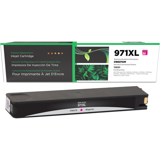 Clover Technologies Remanufactured High Yield Inkjet Ink Cartridge - Alternative for HP 971XL (CN627AM) - Magenta - 1 Each