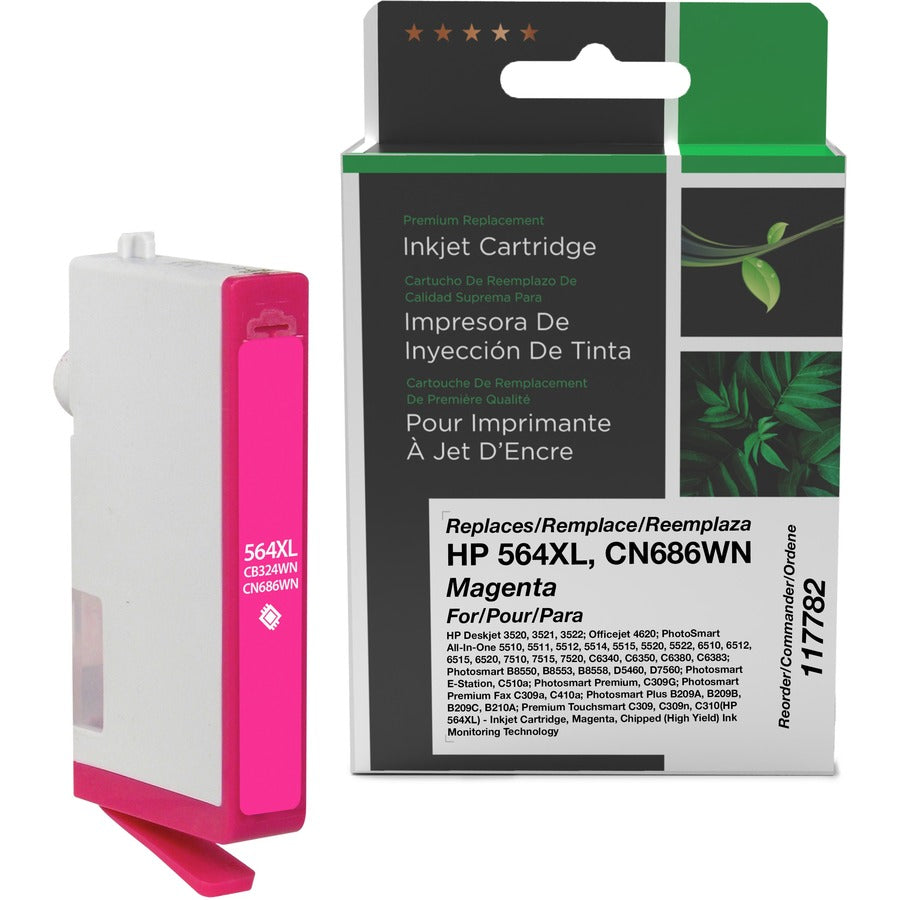 Clover Technologies Remanufactured High Yield Inkjet Ink Cartridge - Alternative for HP 564XL (CN686WN CB324WN) - Magenta - 1 Each