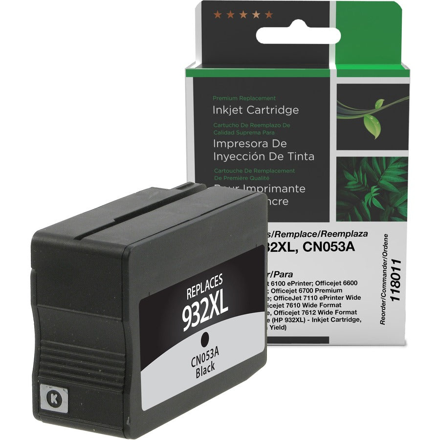 Clover Technologies Remanufactured High Yield Inkjet Ink Cartridge - Alternative for HP 932XL (CN053A N9H62FN) - Black - 1 Each